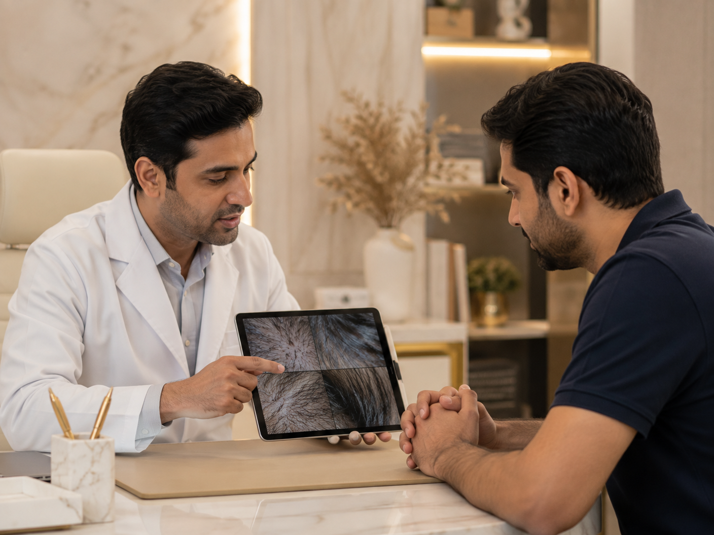Hair Life luxury clinic interior in Kolkata